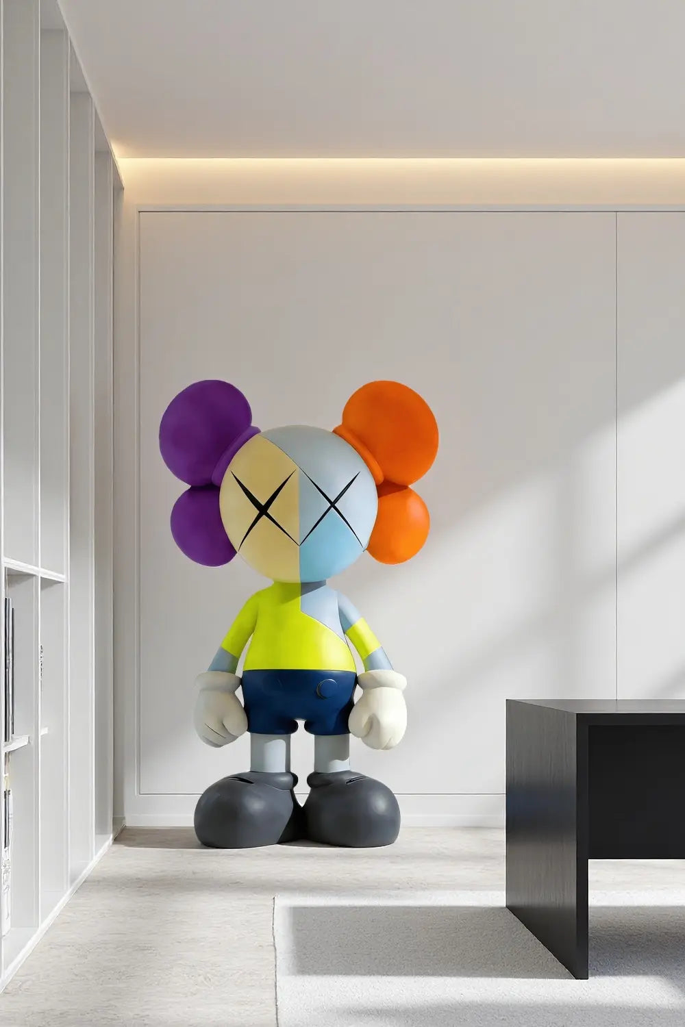 Large Floor Standing KAWS Statue Tall Colorful Pop Art Figure Artiblend