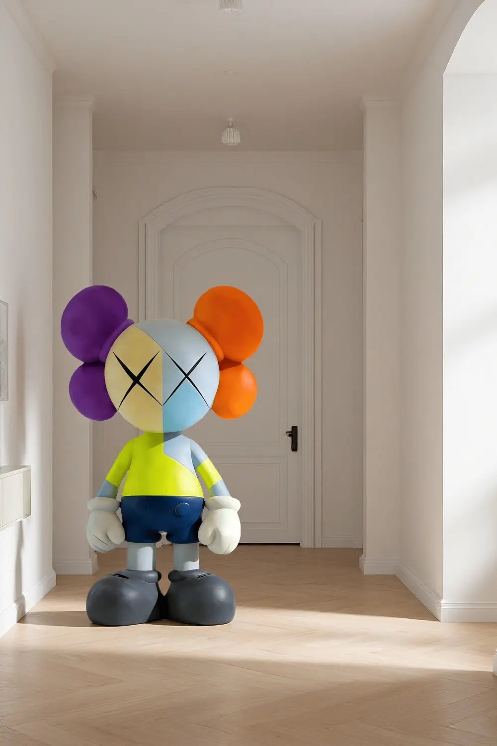 Large Floor Standing KAWS Statue Tall Colorful Pop Art Figure Artiblend