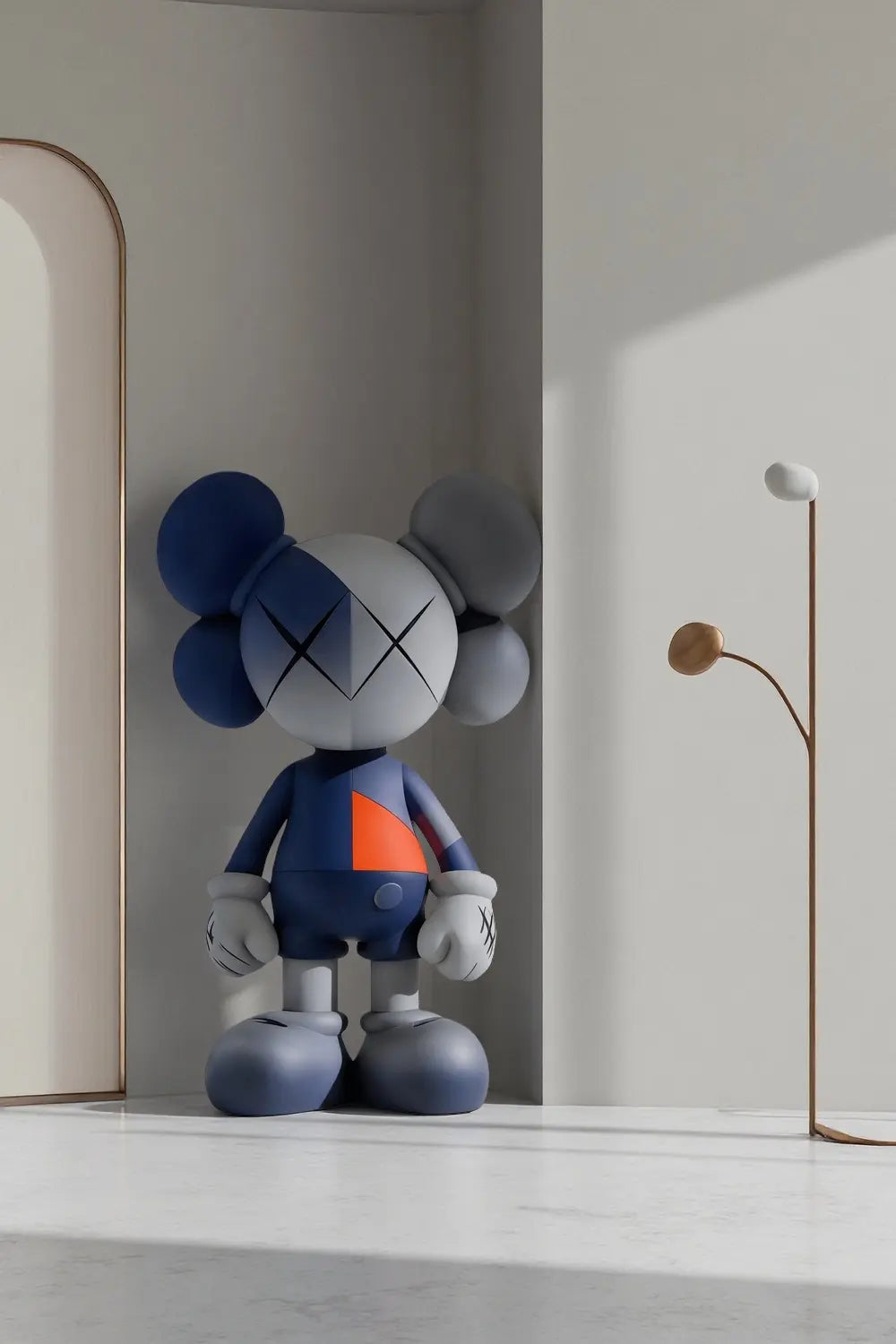 Tall Floor Standing KAWS Statue Large Iconic Pop Art Sculpture | Artiblend