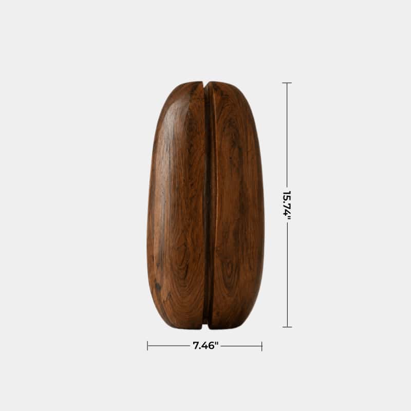 Minimalist Split Wood Lamp | Glowing Fissure Sculpture for Modern Decor & Gift