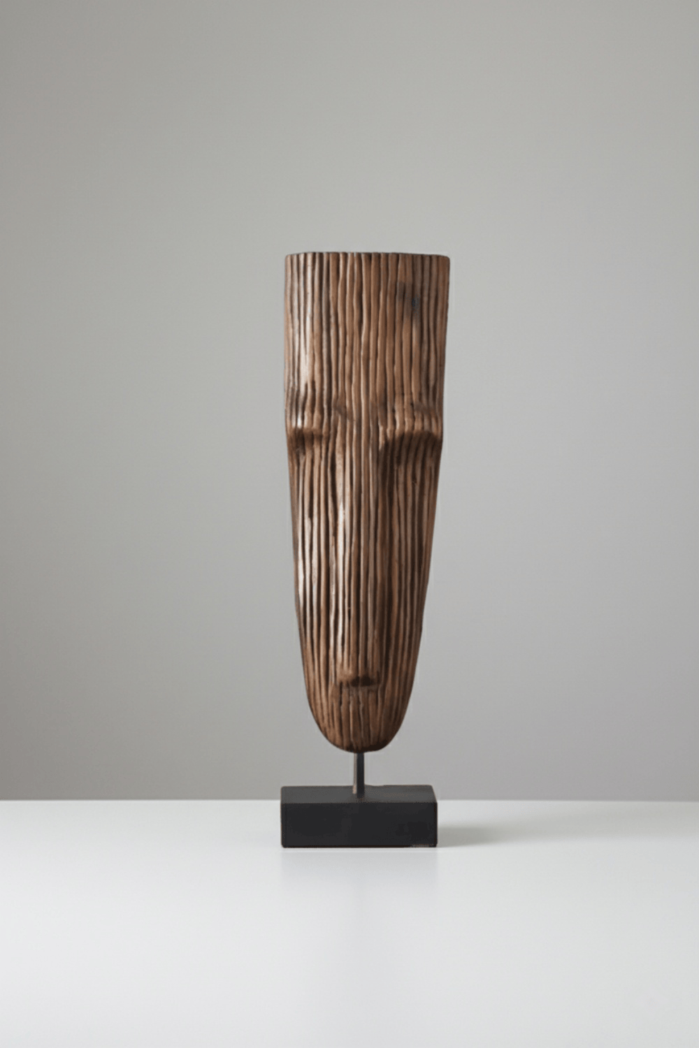 Abstract Wood Sculpture Modern Wood Abstract Art Handmade Face Wood Sculpture Original Art Unique Modern Art