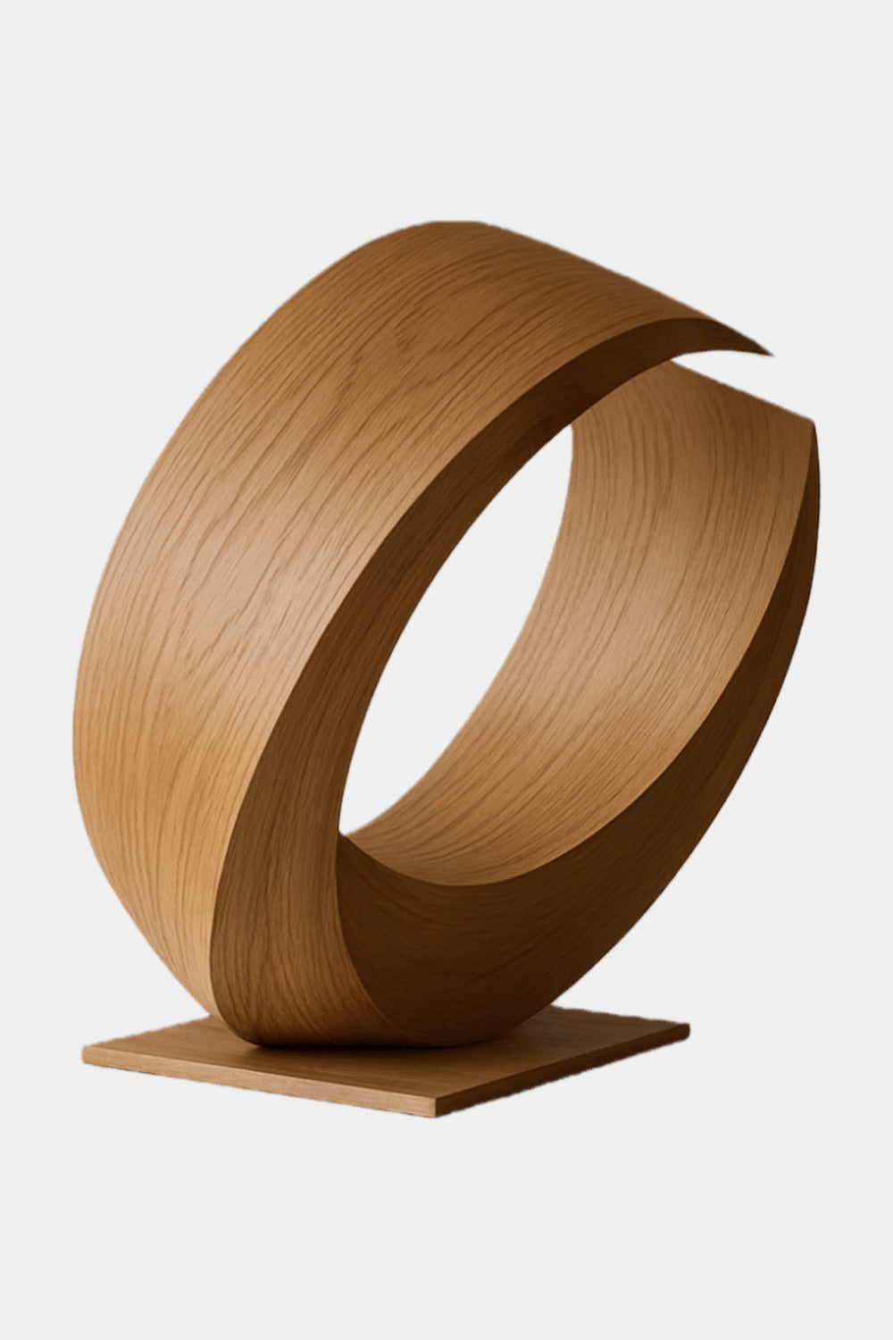 Modern Wooden Sculpture Abstract Handcrafted Wood Carving Statue Wooden Art Decor