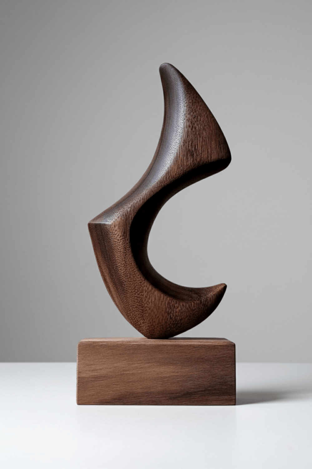 Modern Abstract Handmade Wooden Sculptures Minimalist Wood Art Decor