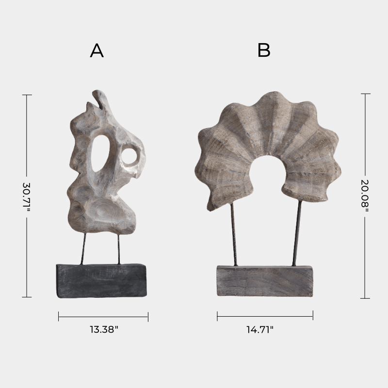 Wooden Hand Sculpture Abstract Wood Art Deco Wood Carving Sculpture
