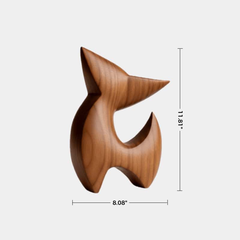 Abstract Animal Wood Sculpture Wooden Sculptures Eco Modern Home Art