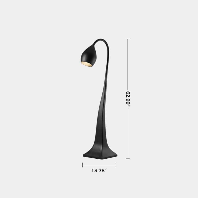 Large Modern Wooden Floor Lamp With Warm Light For Contemporary Homes