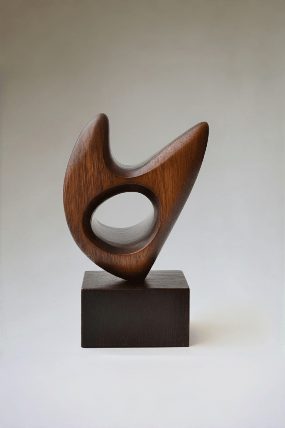 Modern Abstract Wooden Table Sculpture Handcrafted Wood Sculptures Art