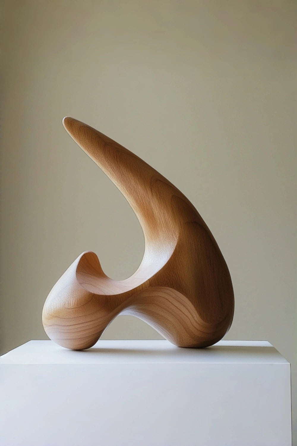 Abstract Wood Sculpture – Handcrafted Wooden Art for Modern Home Decor