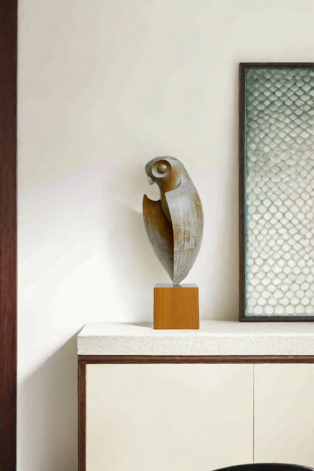 Hand Carved Hand Wooden Bird Sculpture Animals Wood Sculpture Statue