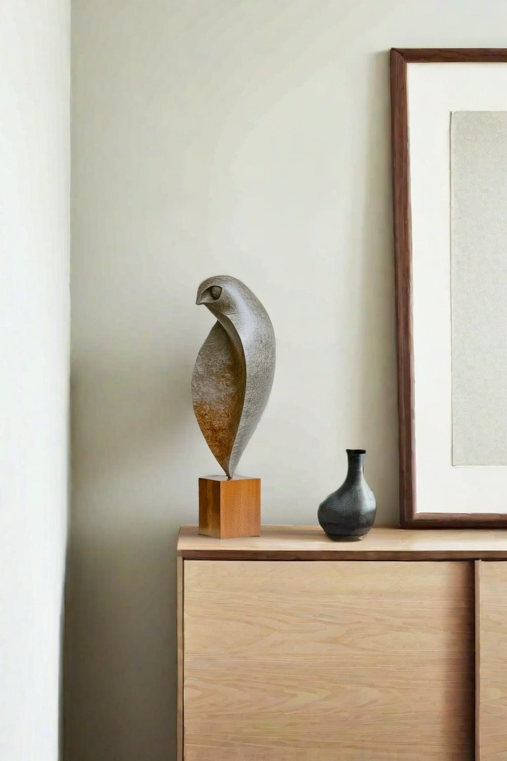 Hand Carved Hand Wooden Bird Sculpture Animals Wood Sculpture Statue