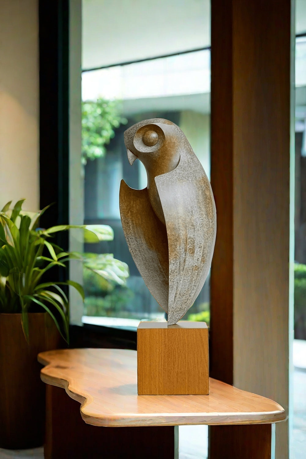 Hand Carved Hand Wooden Bird Sculpture Animals Wood Sculpture Statue