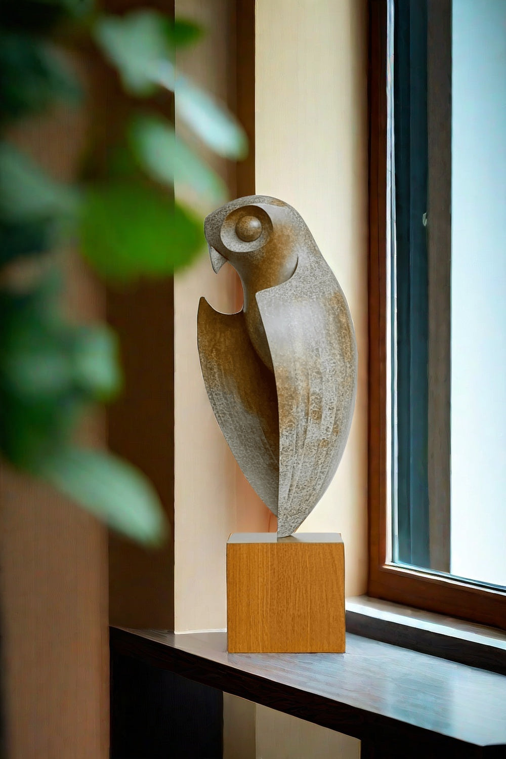 Hand Carved Hand Wooden Bird Sculpture Animals Wood Sculpture Statue