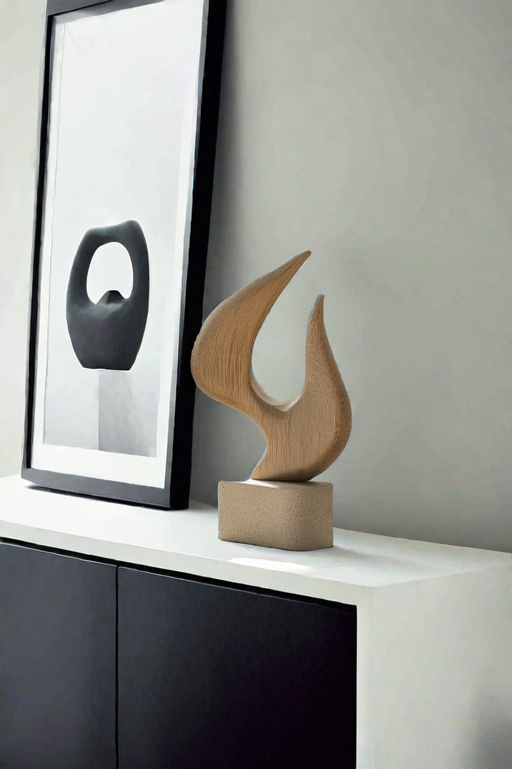 Hand Carving Wood Crafts Wood Sculpture Wood Carving Sculpture Art Ornament Art Decor Home Decor Modern Sculpture