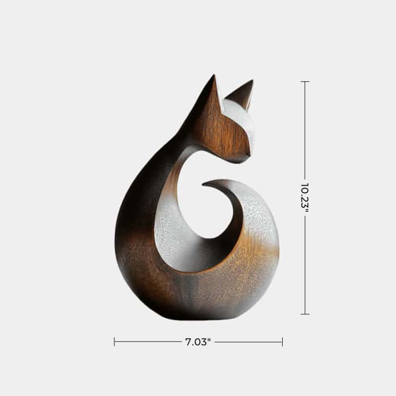 Cat Wood Carving Wooden Cat Statues Cat Wood Sculpture Wooden Cat Sculptures Animal Wood Sculpture