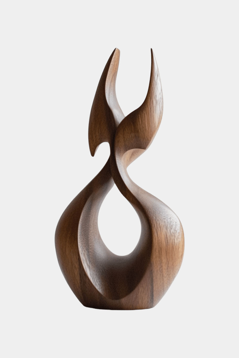 Abstract Wood Art Wooden Animal Sculpture Handcrafted Minimalist Decor