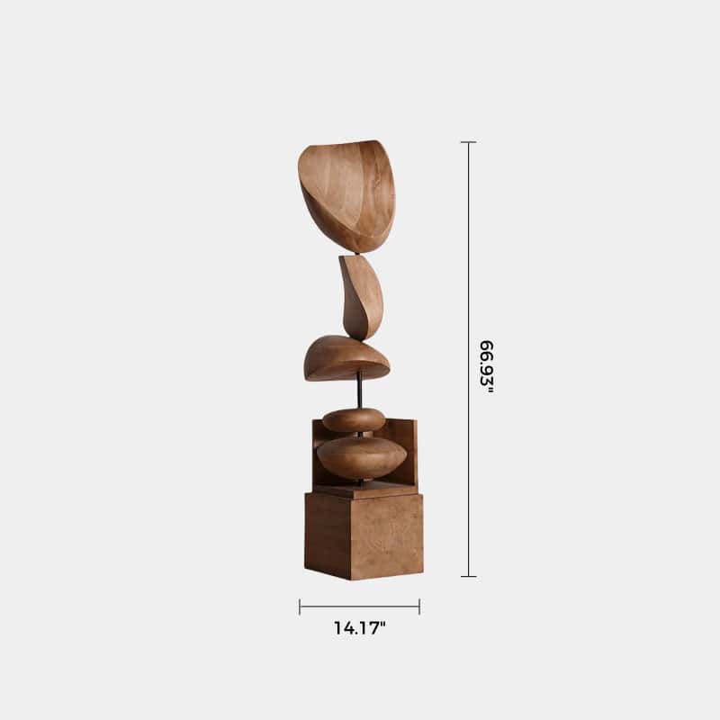 Abstract Sculpture From Wood Large Wooden Sculpture Art Wooden Statue Hand Carved