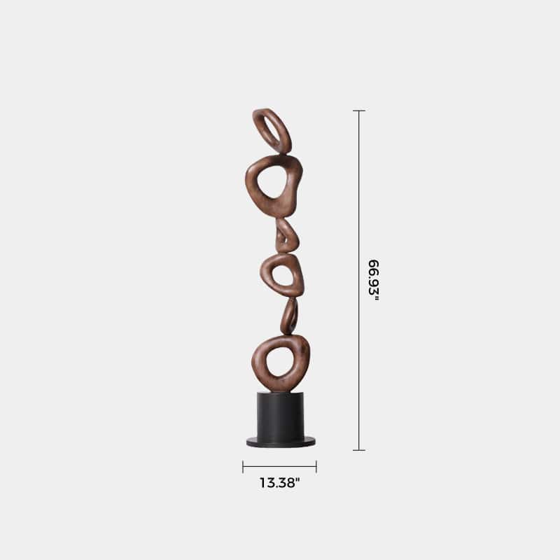Abstract Sculpture From Wood Large Wooden Sculpture Art Wooden Statue Hand Carved