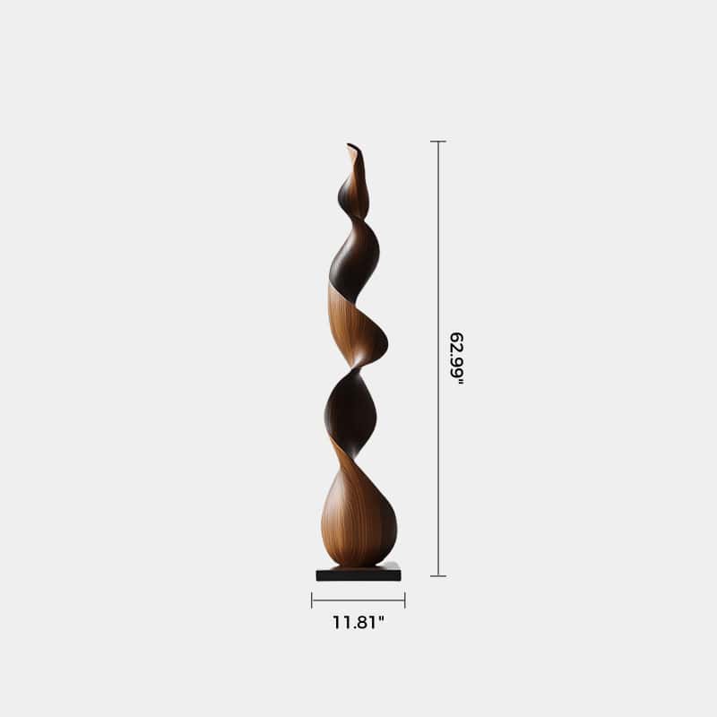 Abstract Sculpture From Wood Large Wooden Sculpture Art Wooden Statue Hand Carved