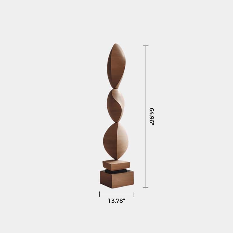 Modern Hand Wood Carved Statue Custom Large Wood Sculpture Near Me Sale