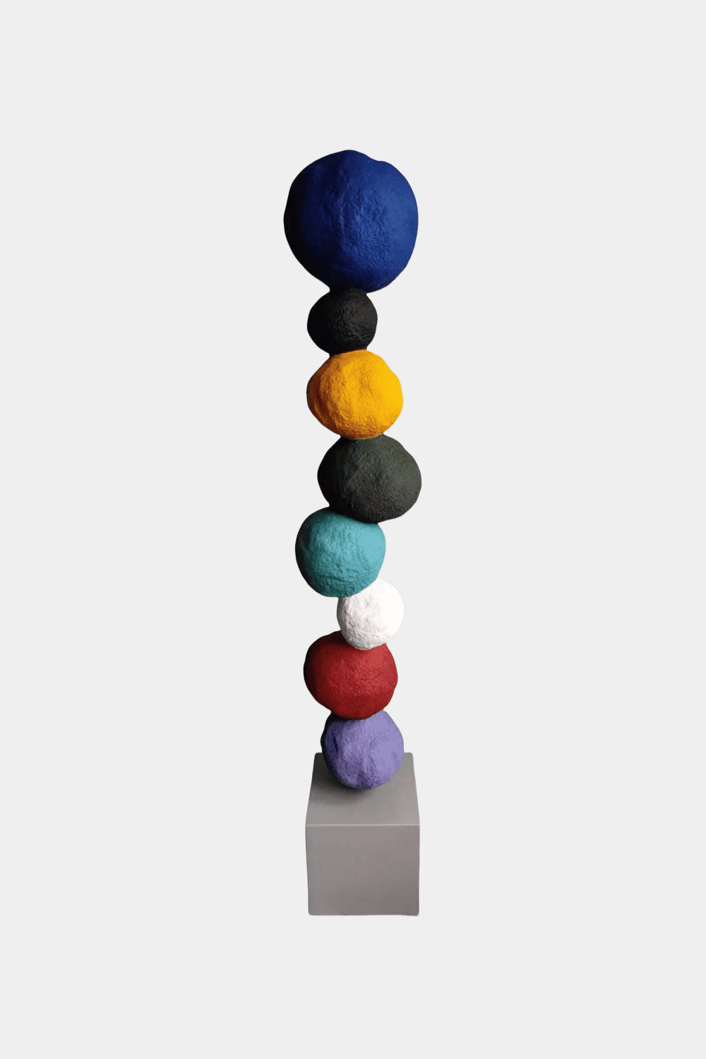 Large Polychrome Wood Sculpture Floor Sculpture Tall Wooden Sculpture Modern Home Decor