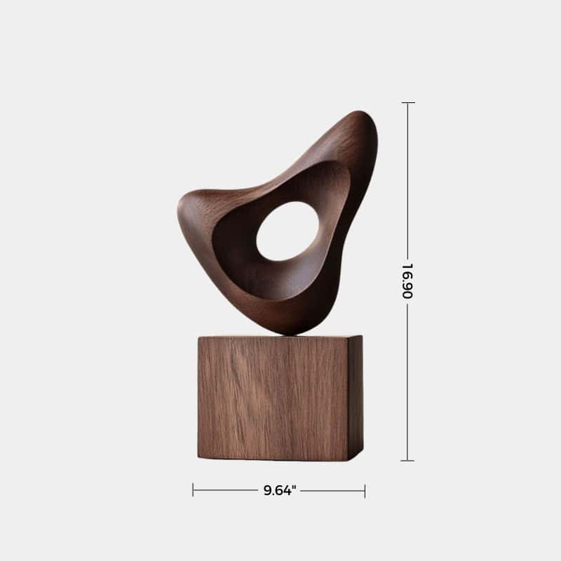 Wood Sculpture Hand Carved Abstract Wooden Sculpture Art Wood Carving