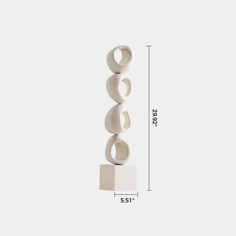 Wood Sculpture Hand Carved Abstract Wooden Sculpture Art Wood Carving