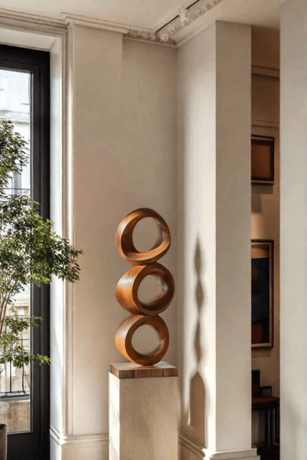 Large Wooden Sculptures For The Home Modern Abstract Wood Sculpture Art