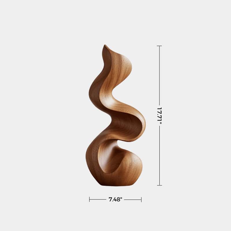 Modern Abstract Wooden Carving Hand Carved Wooden Sculpture Wood Art