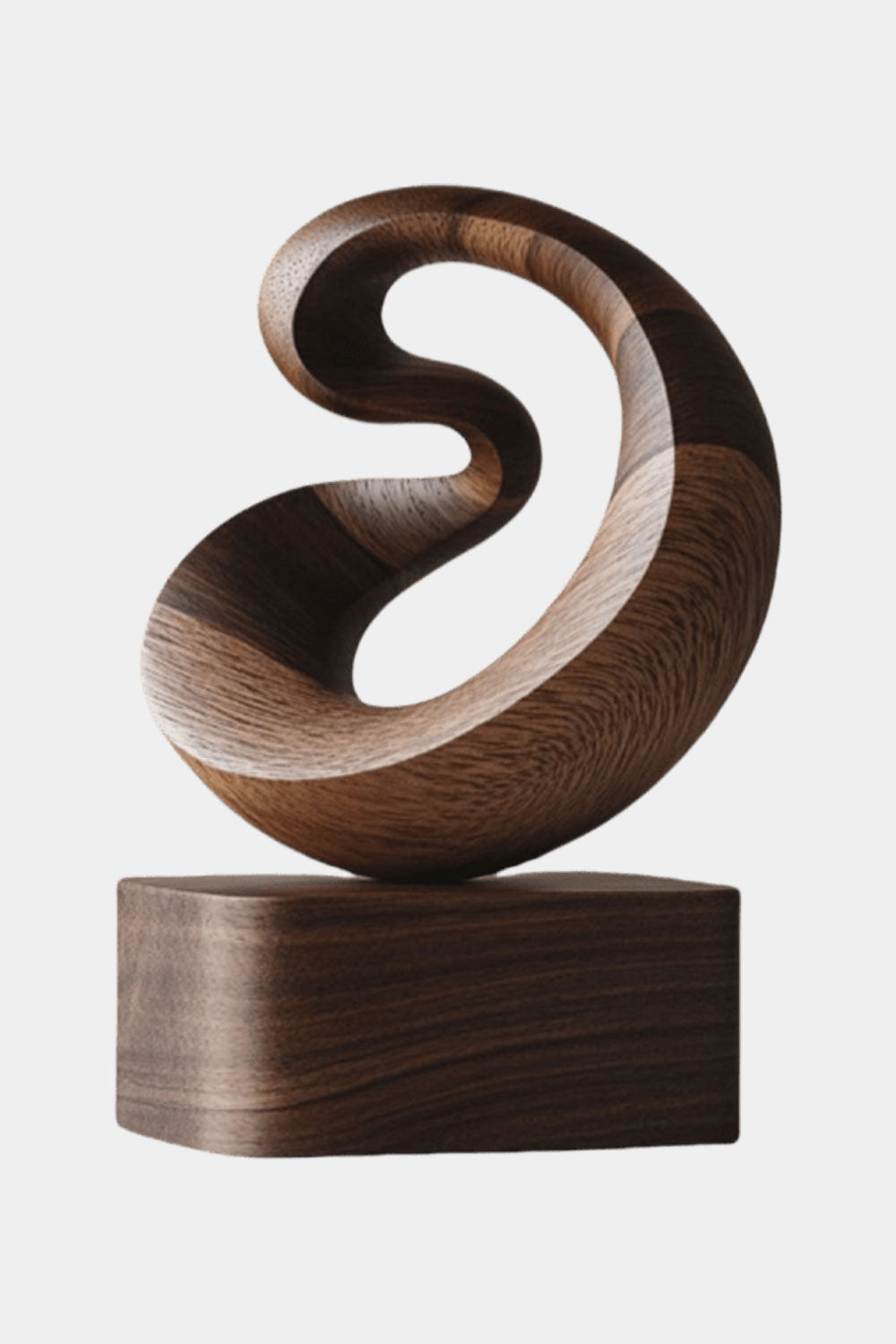 Modern Abstract Wooden Carving Hand Carved Wooden Sculpture Wood Art