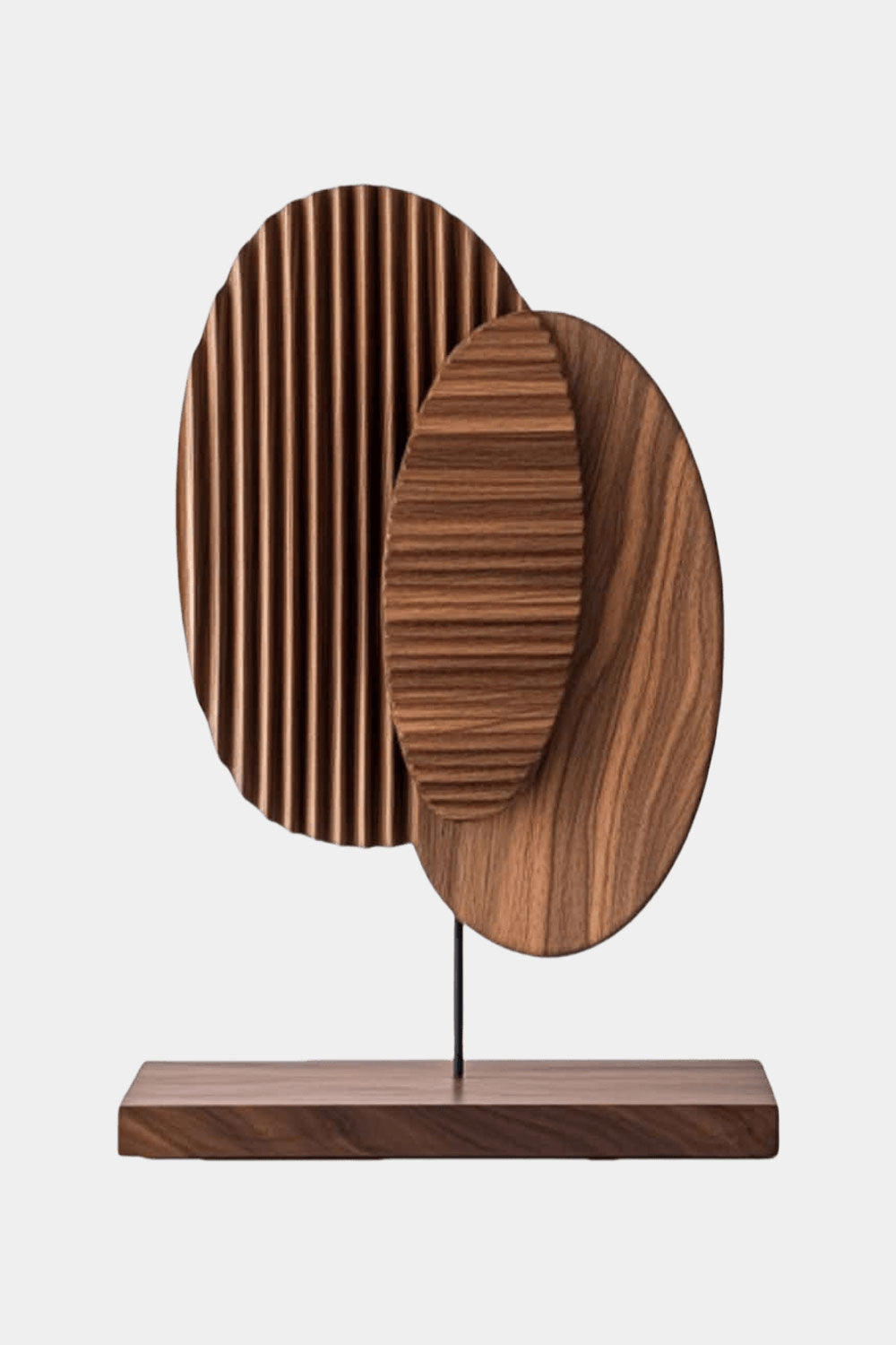 Modern Minimalist Abstract Wood Sculpture Hand Carved Wooden Sculpture