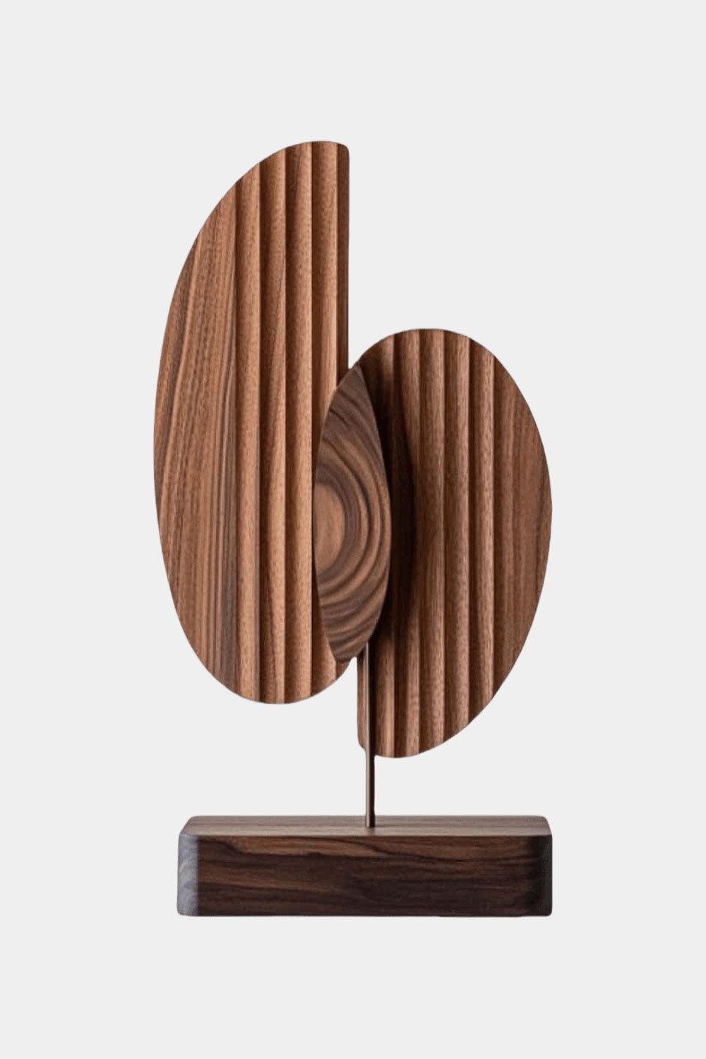 Modern Minimalist Abstract Wood Sculpture Hand Carved Wooden Sculpture