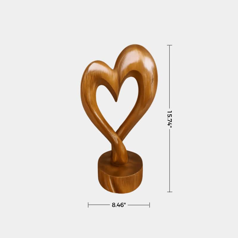 Abstract Wooden Sculpture Handcrafted Art Piece for Modern Home Decor