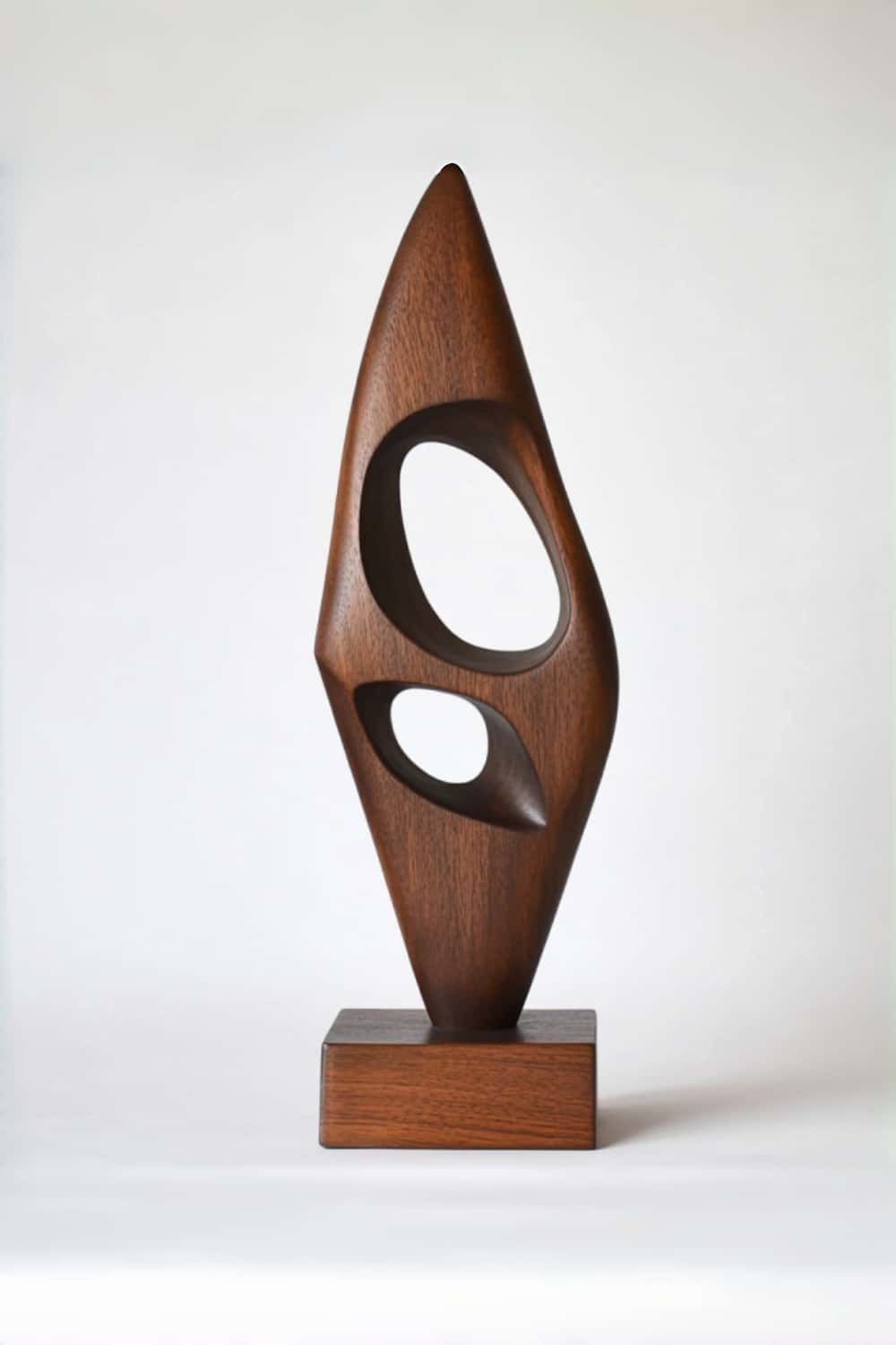 Modern Abstract Wood Sculpture Hand Carved Wooden Art Statue for Home Decor