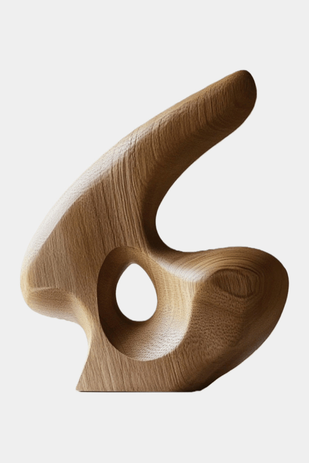 Abstract Wood Sculpture – Handcrafted Wooden Art for Modern Home Decor