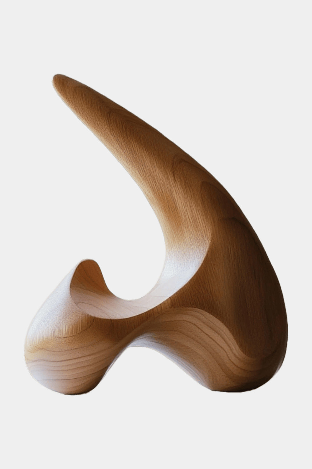 Abstract Wood Sculpture – Handcrafted Wooden Art for Modern Home Decor
