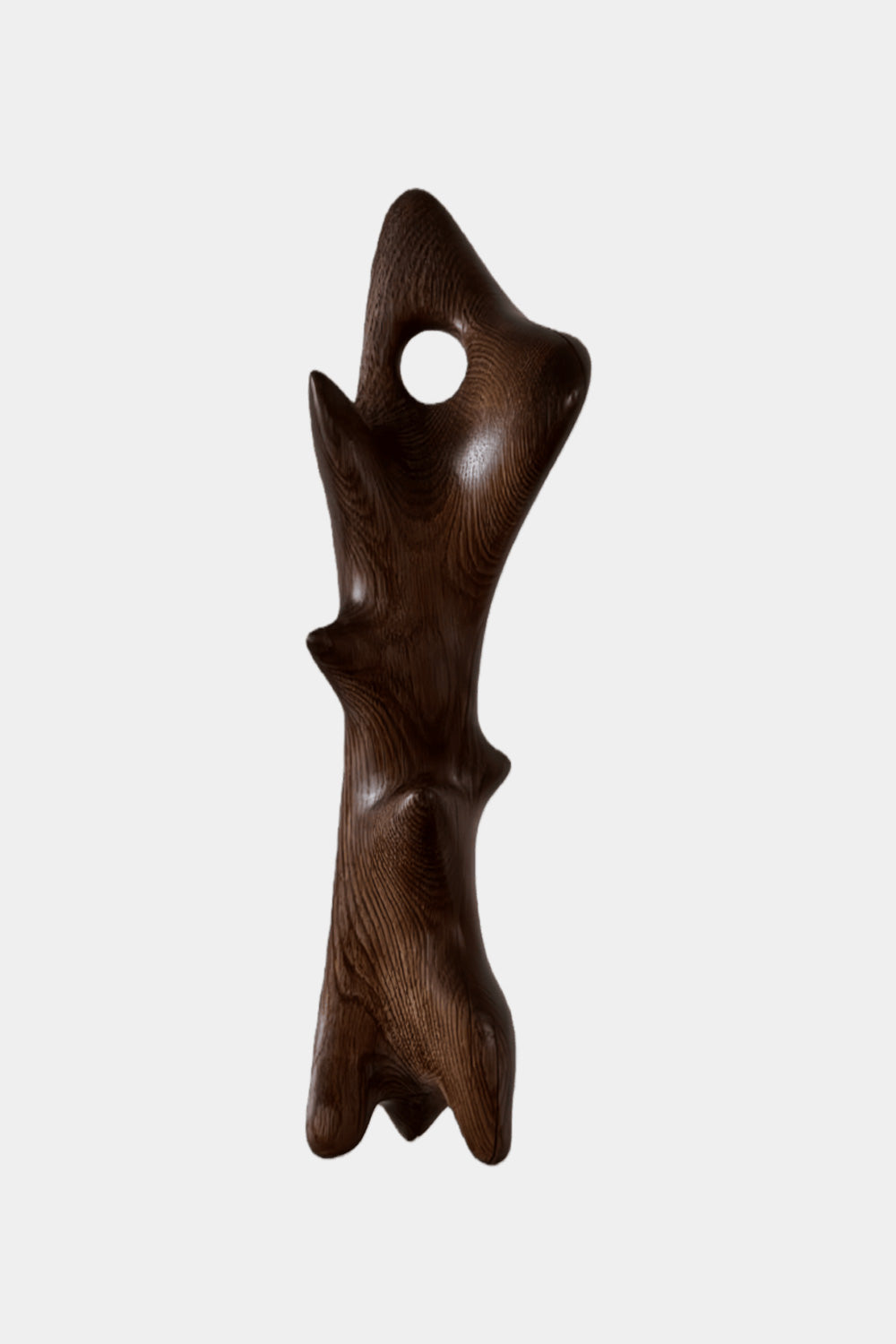 Hand Carved Abstract Wood Sculpture Modern Wooden Art Statue for Home
