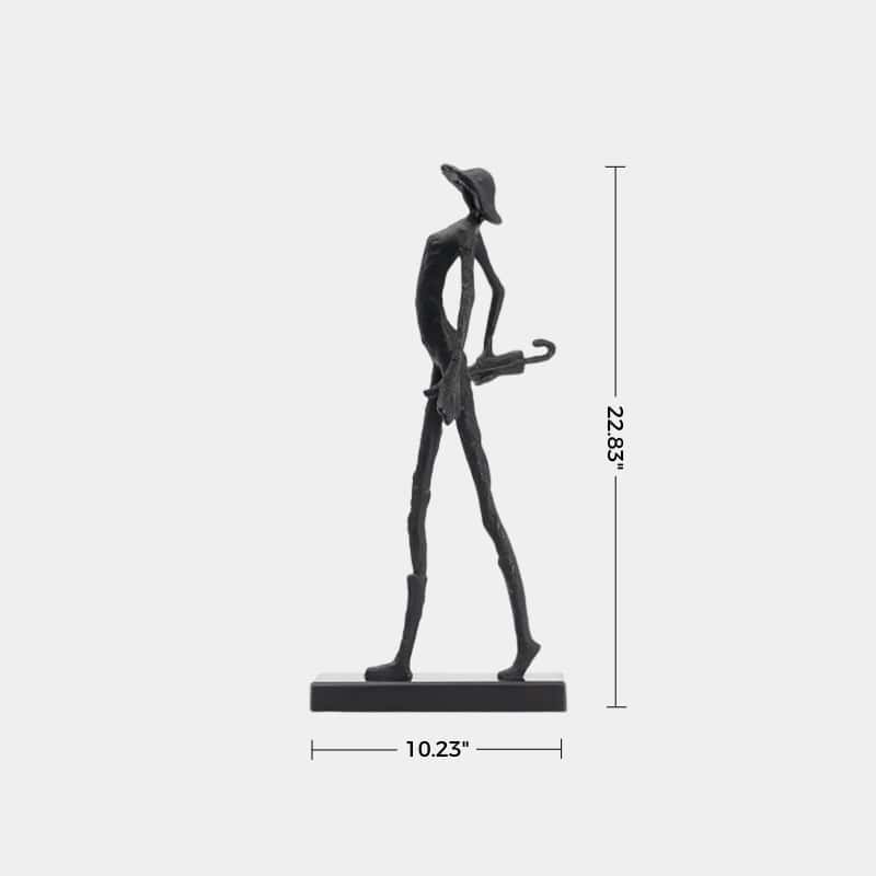 Metal Figure Sculpture Metal People Sculpture Aluminum Statue Metal Man Statue Man Of Steel Sculpture