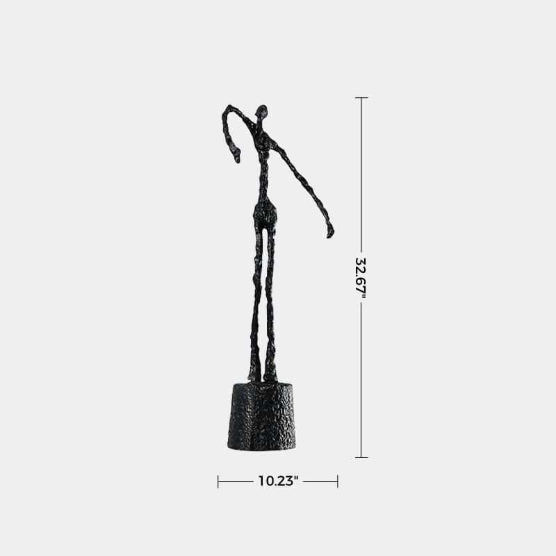 Metal Figure Sculpture Metal People Sculpture Aluminum Statue Metal Man Statue Man Of Steel Sculpture