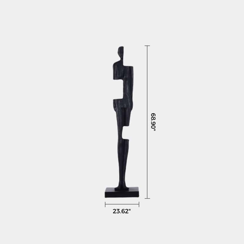 Abstract Metal Figure Statue Metal Human Sculpture Metal Art Human Figurine