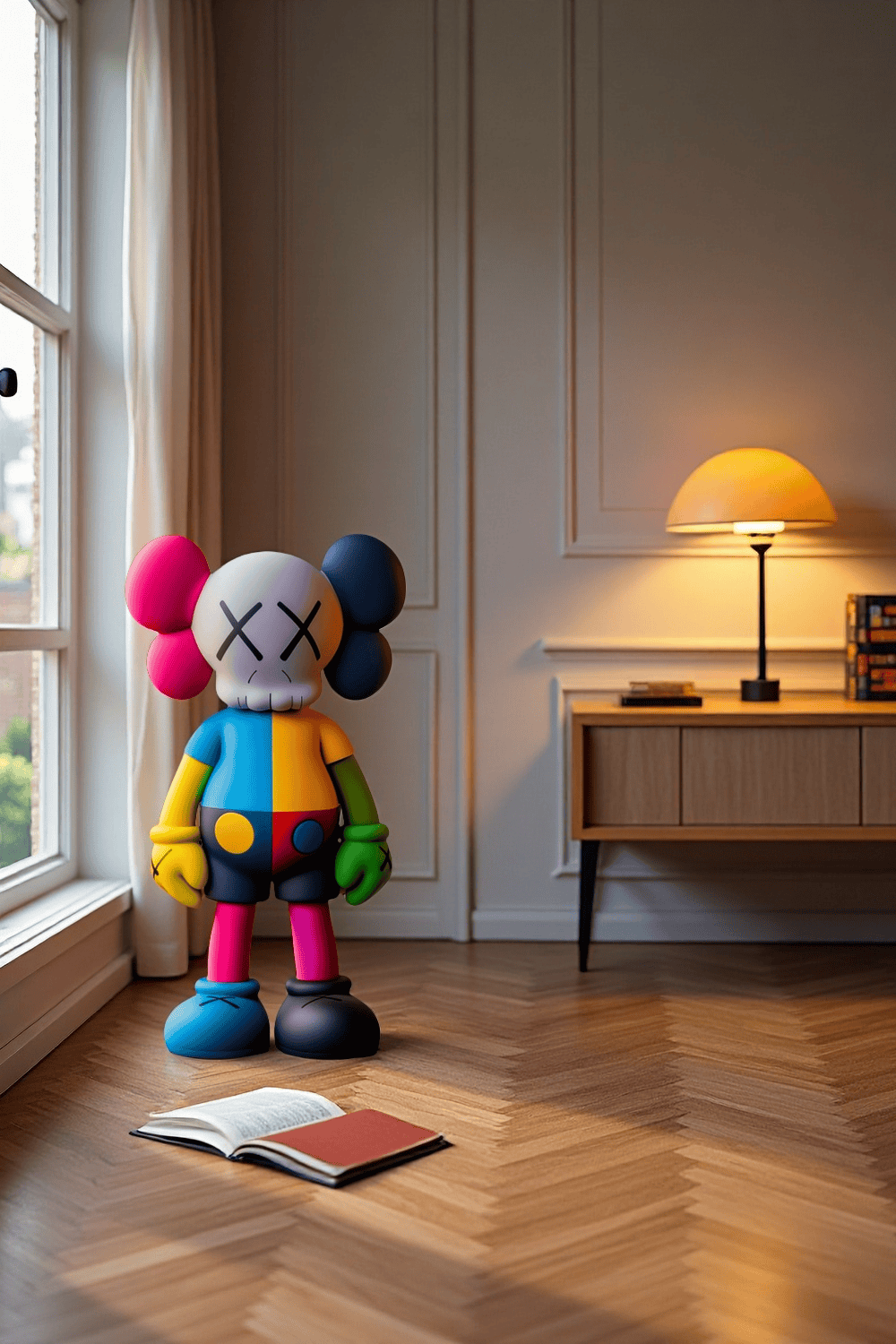 Large KAWS Floor Sculpture Modern KAWS Figure Statue Artistic Decor Art