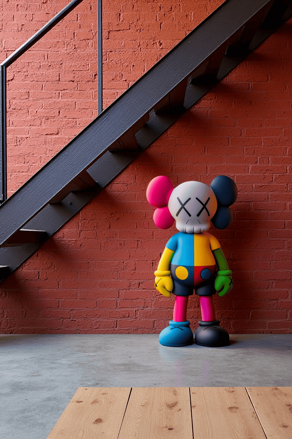 Large KAWS Floor Sculpture Modern KAWS Figure Statue Artistic Decor Art