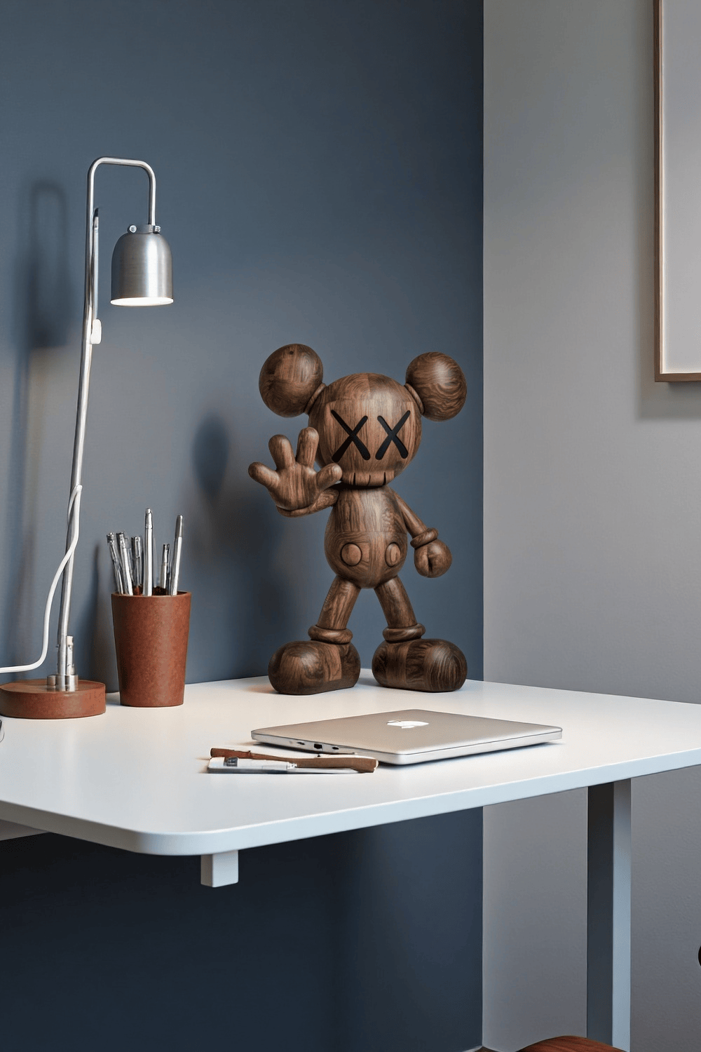 Wooden Kaws Sculpture Wood Kaws Figure Handmade Kaws Wooden Statue Art