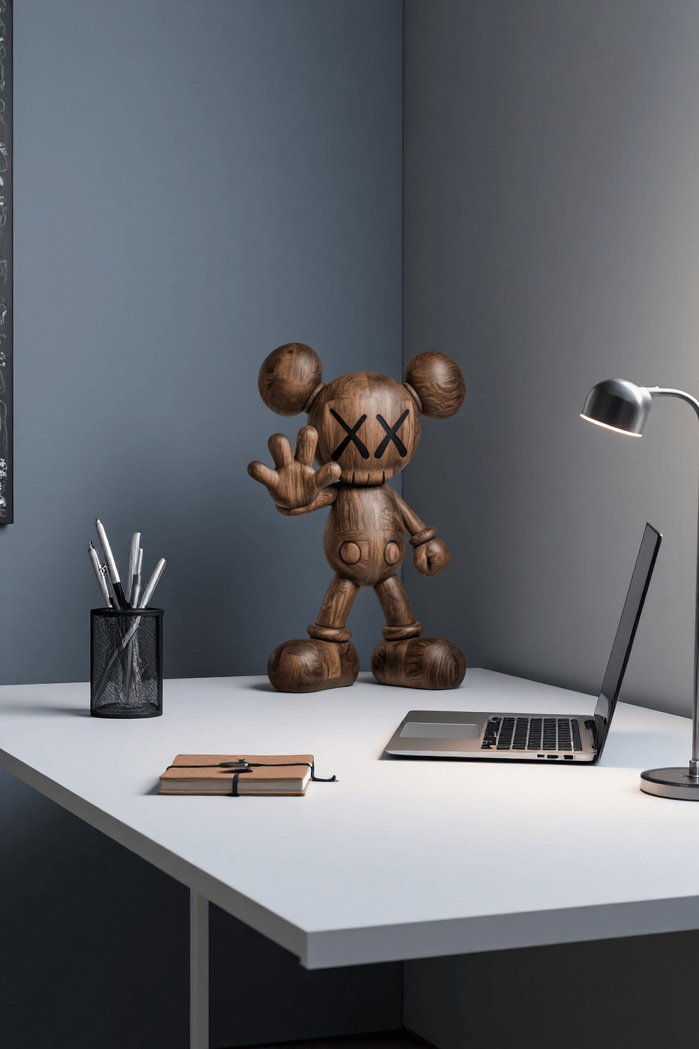 Wooden Kaws Sculpture Wood Kaws Figure Handmade Kaws Wooden Statue Art