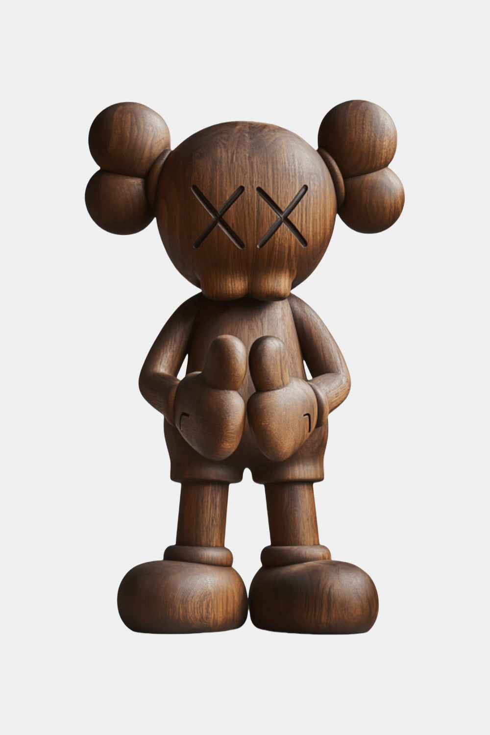 Wooden Kaws Style Sculpture Handmade Wood Sculpture Art Modern Figurines