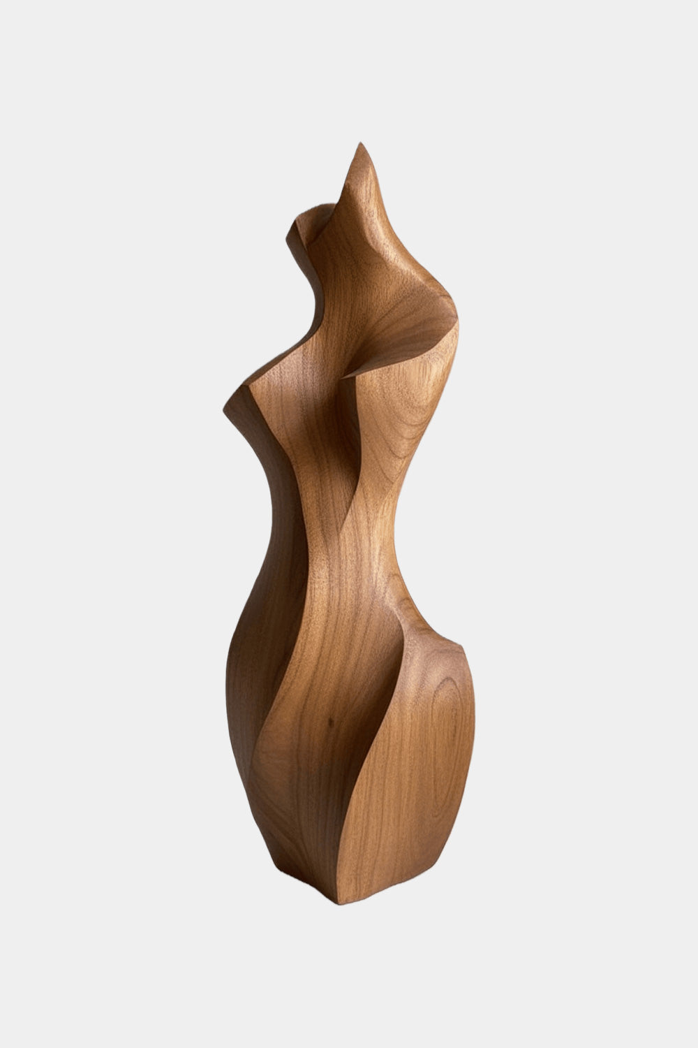 Abstract Wooden Human Sculpture Handcrafted Modern Art Decor Minimalist Wood Figurine