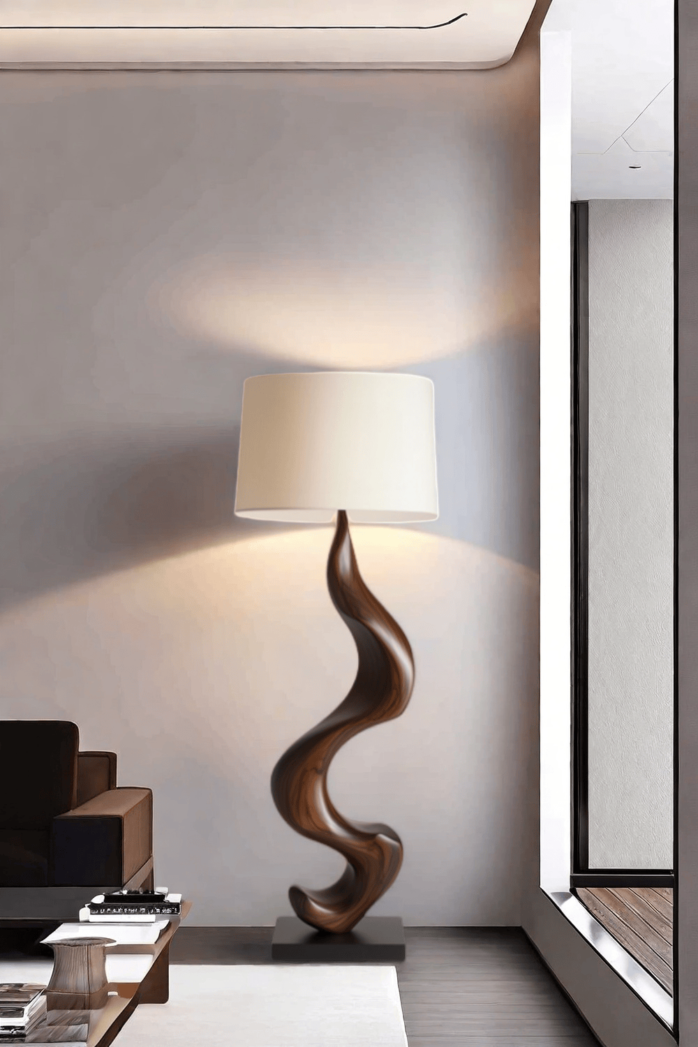 Wooden Floor Lamp Floor Wood Light Lamp Standing Wooden Lamp Floor Light Wood Modern Floor Lamp