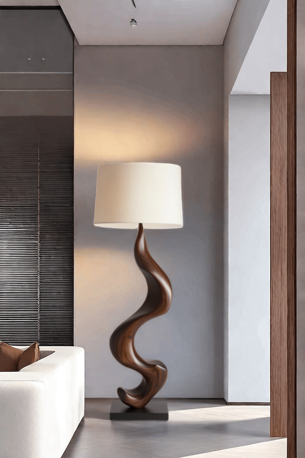 Wooden Floor Lamp Floor Wood Light Lamp Standing Wooden Lamp Floor Light Wood Modern Floor Lamp