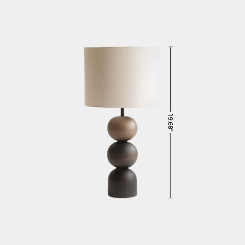 Handcrafted Wood Desk Lamp Handmade Abstract Wooden Lamp Wood Art Table Lighting