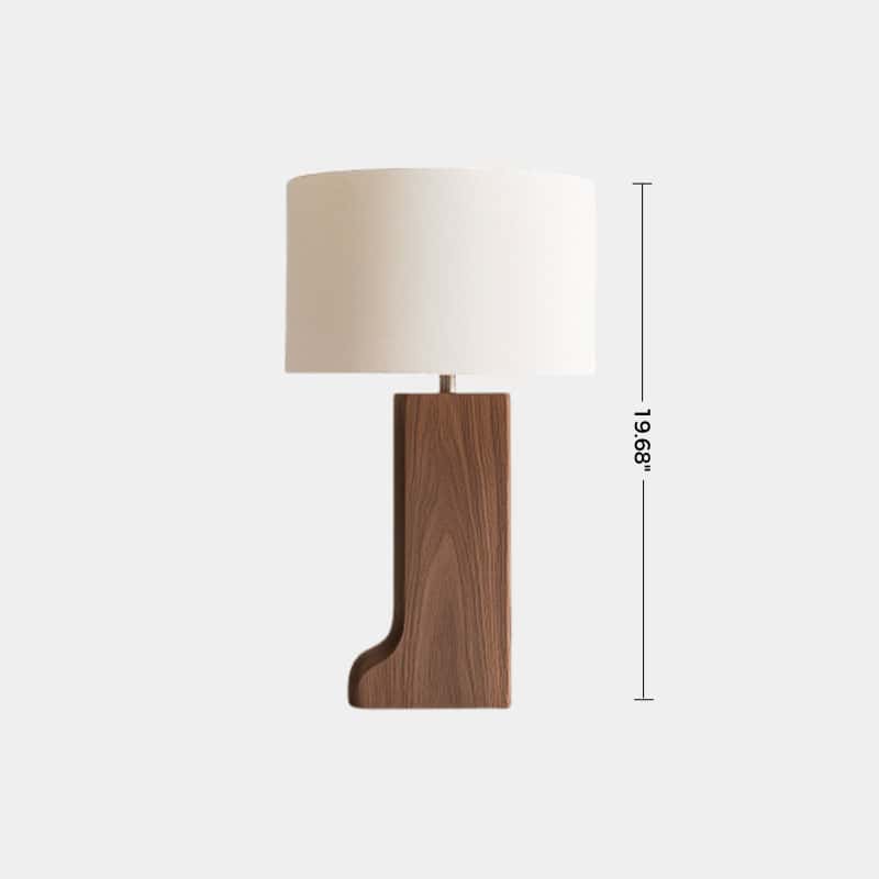 Handcrafted Wood Desk Lamp Handmade Abstract Wooden Lamp Wood Art Table Lighting