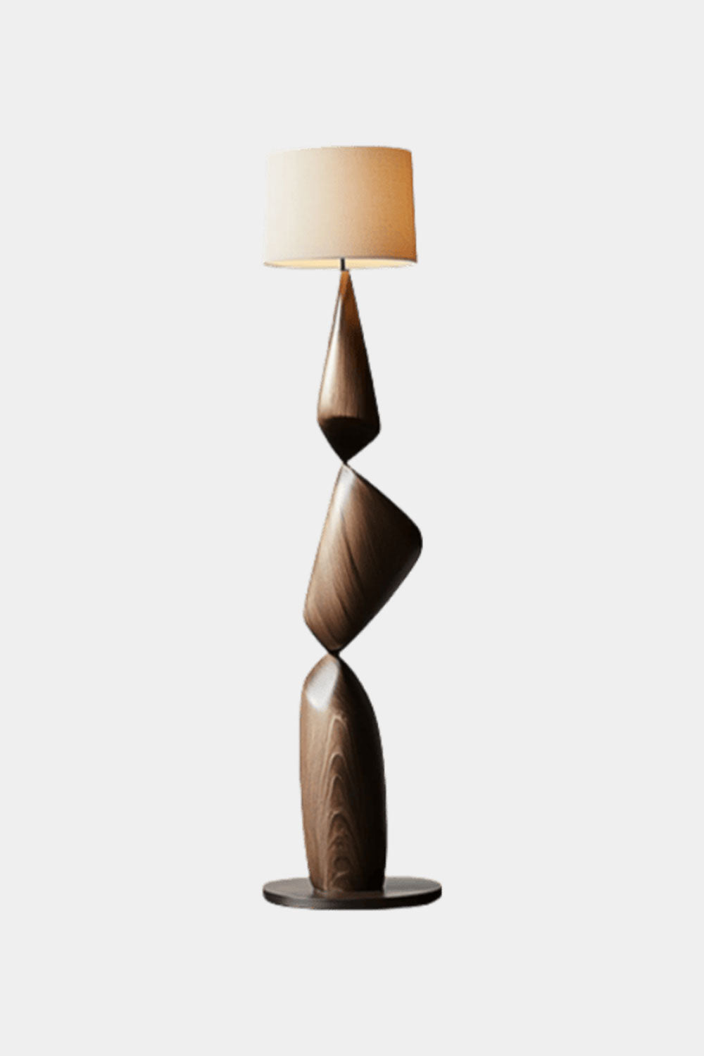 Handcrafted Large Wooden Art Floor Lamp Home Decor Wood Standing Lamp